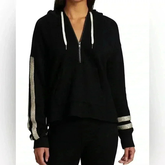n:philanthropy | Hickory Hooded Metallic Stripe Sweatshirt (S) - Picture 4 of 6